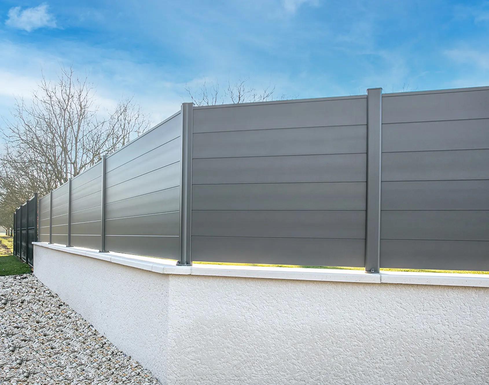 Clôture Alu Gris Anthracite